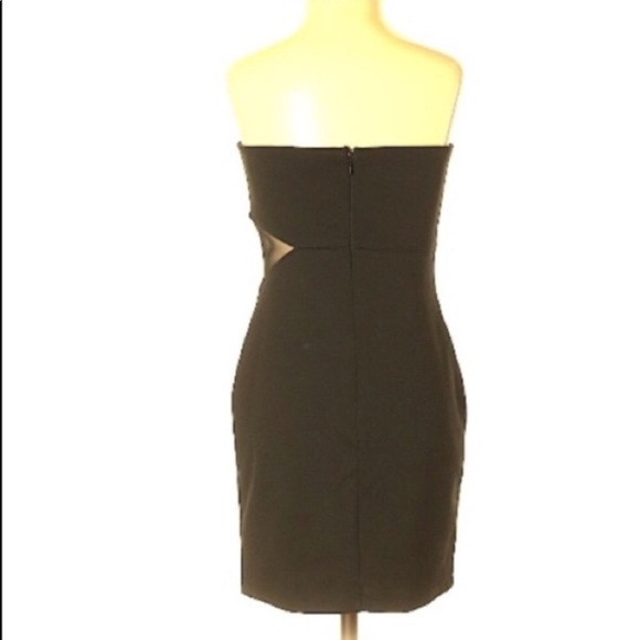 Forever 21 Black Mesh Cutout Bodycon Little Black Dress - Picture 2 of 6